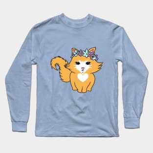 flower cat Long Sleeve T-Shirt